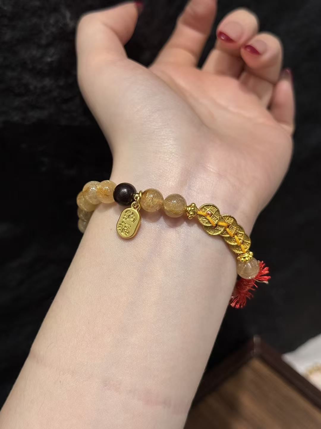 Golden Prosperity Knot Bracelet 02234