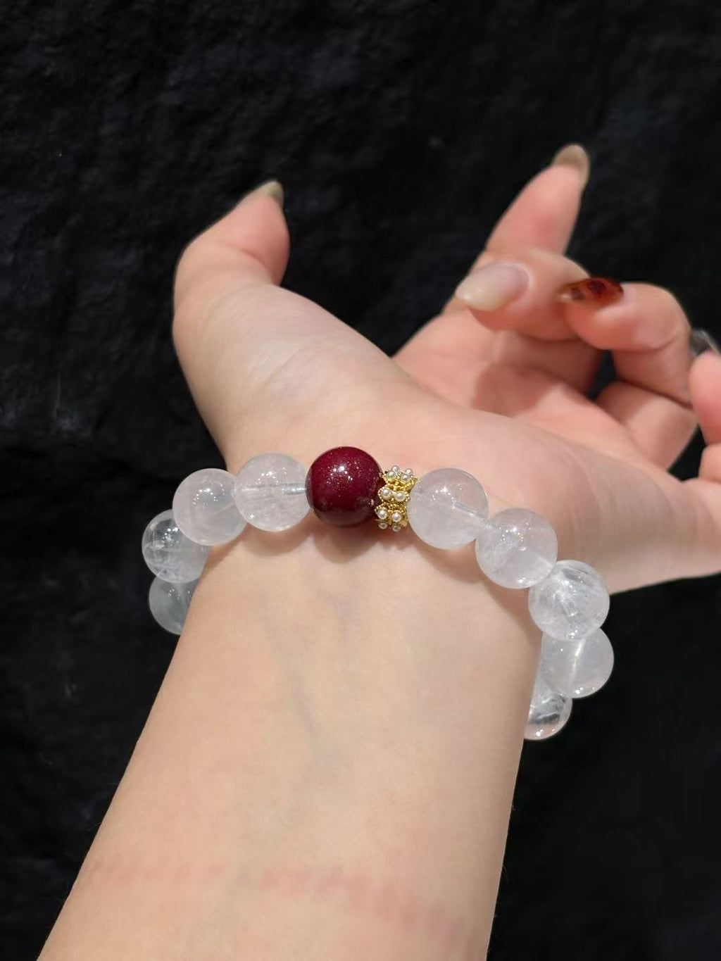 Crimson Moon Whisper Bracelet 02163