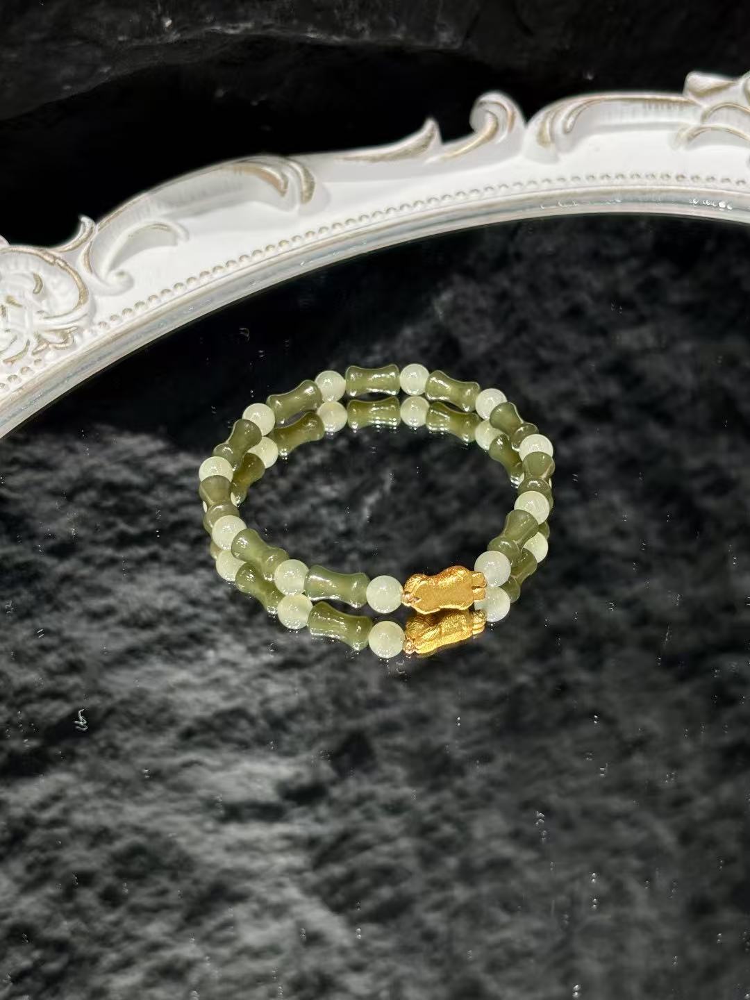 Bamboo Jade Tranquility Bracelet 02200