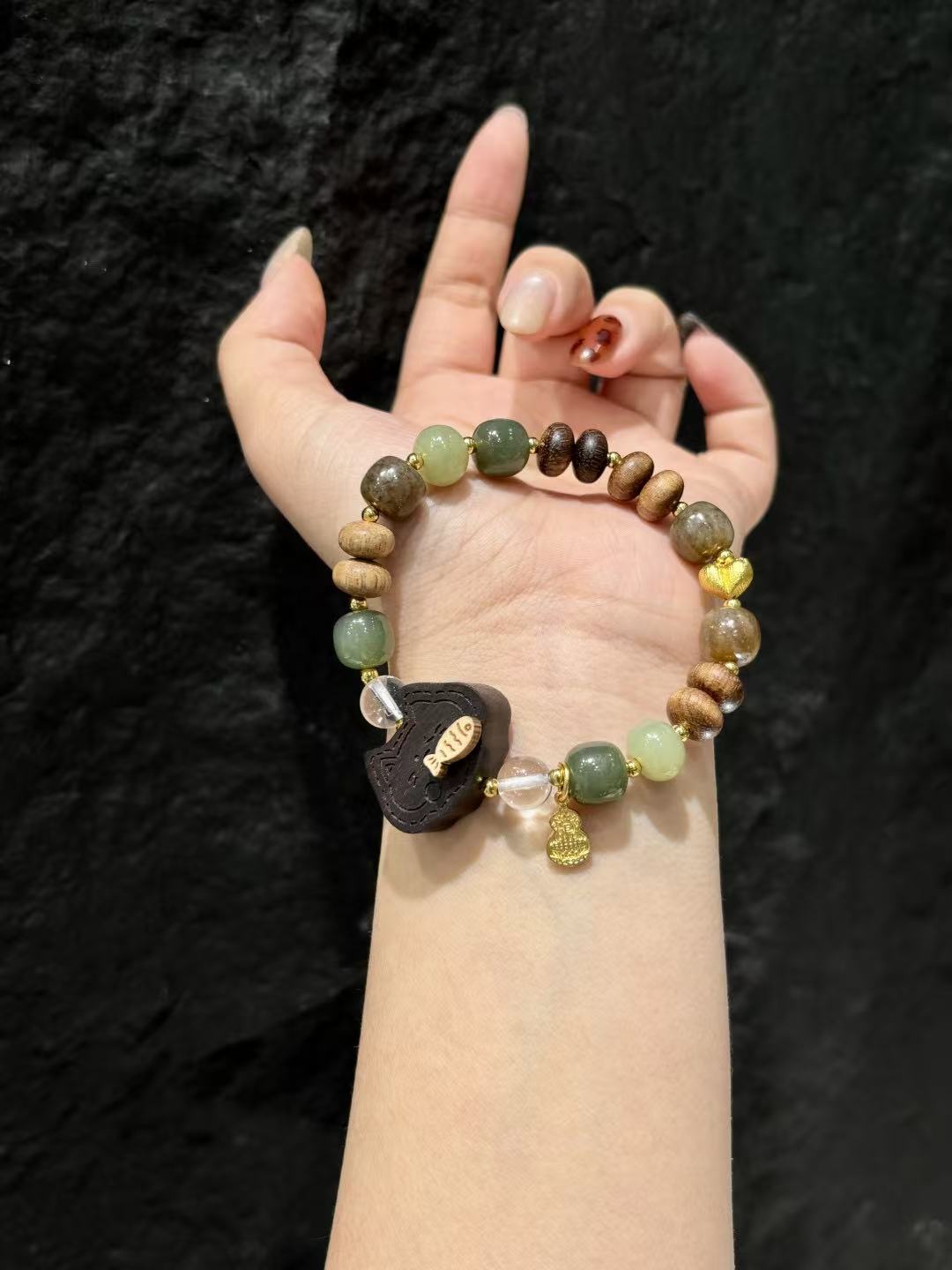 Hetian Harmony Bracelet 02199