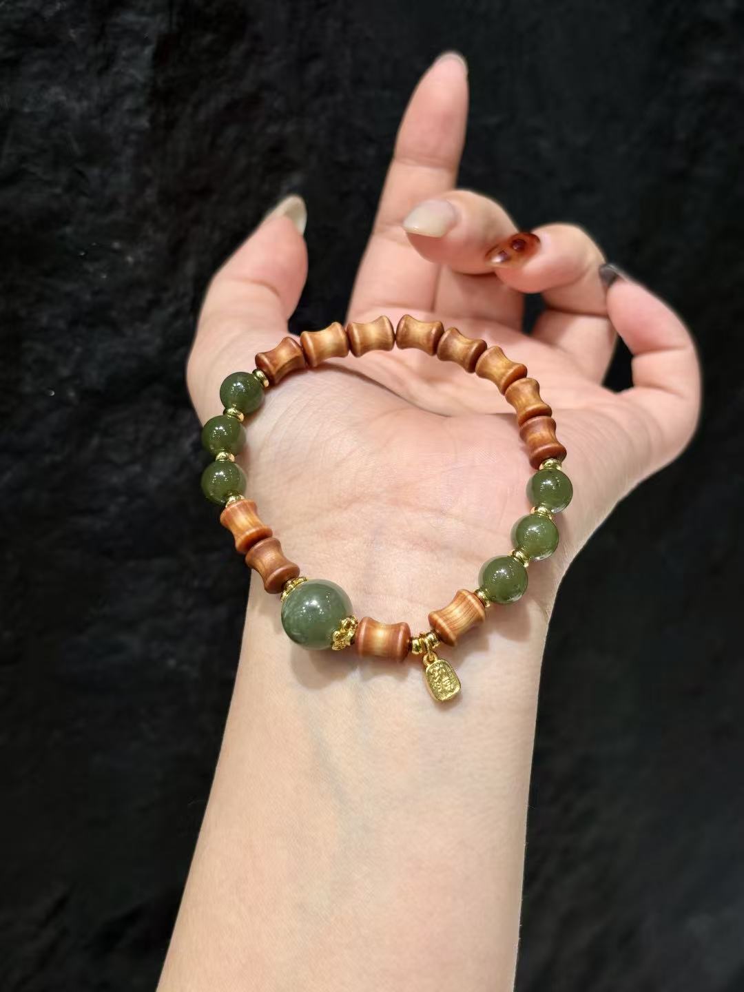 Forest Ritual Jade Bracelet 02202
