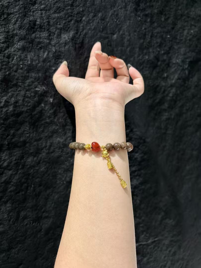 Amber Heart Serenity Bracelet 02201