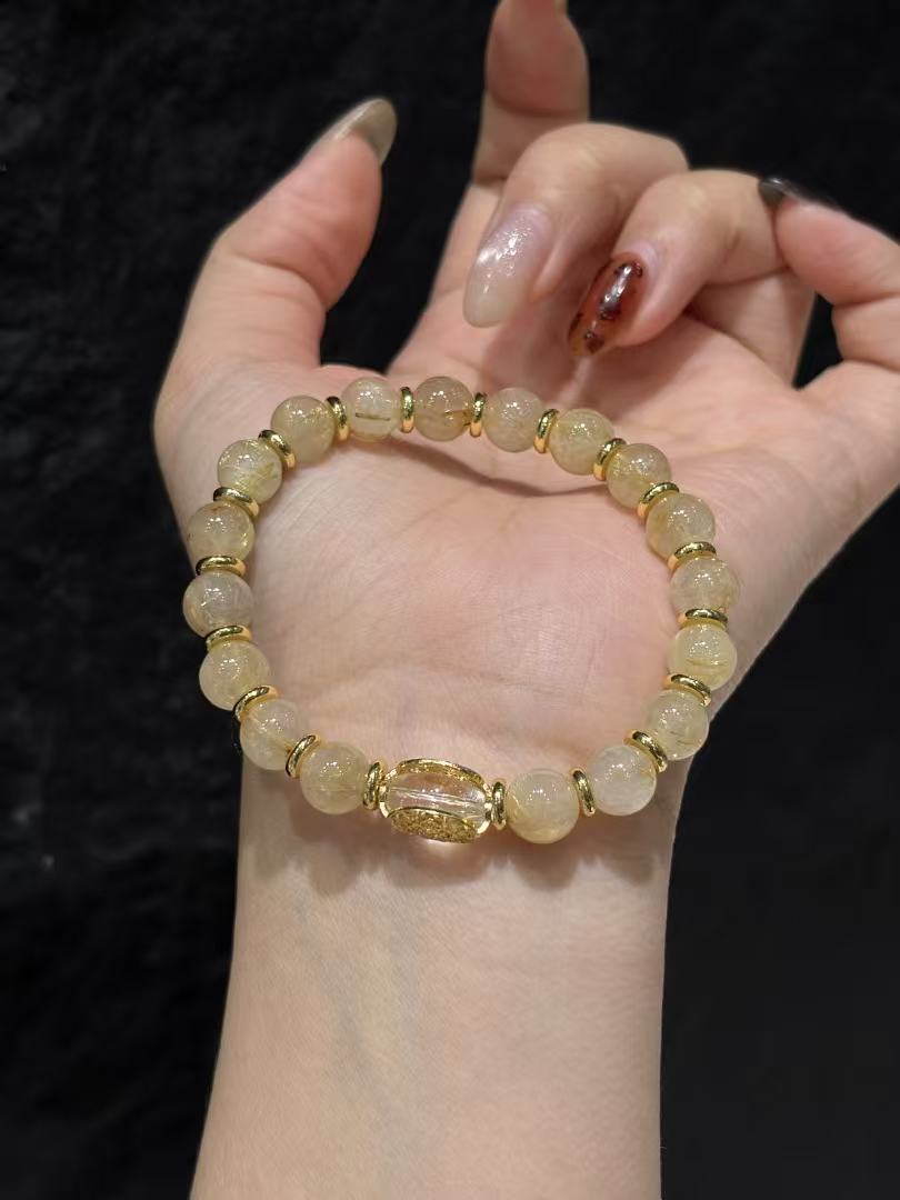 Aurelia Golden Rutilated Harmony Bracelet 02111