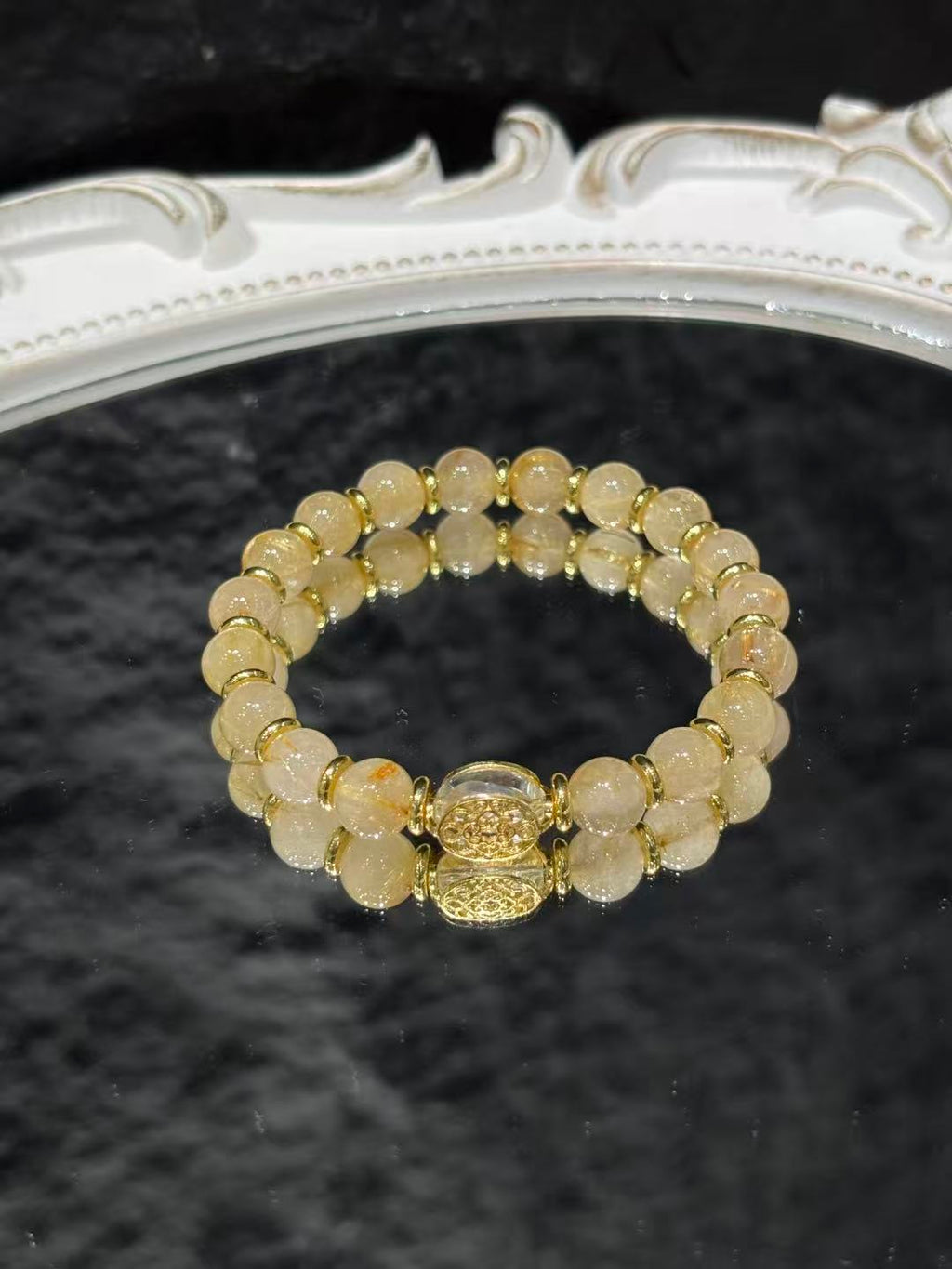 Aurelia Golden Rutilated Harmony Bracelet 02111