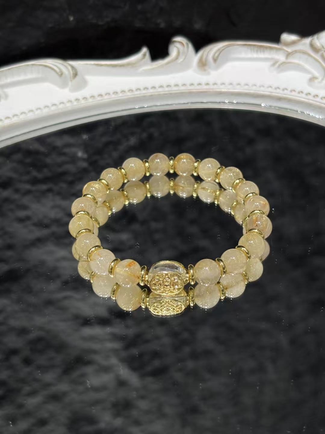 Aurelia Golden Rutilated Harmony Bracelet 02111