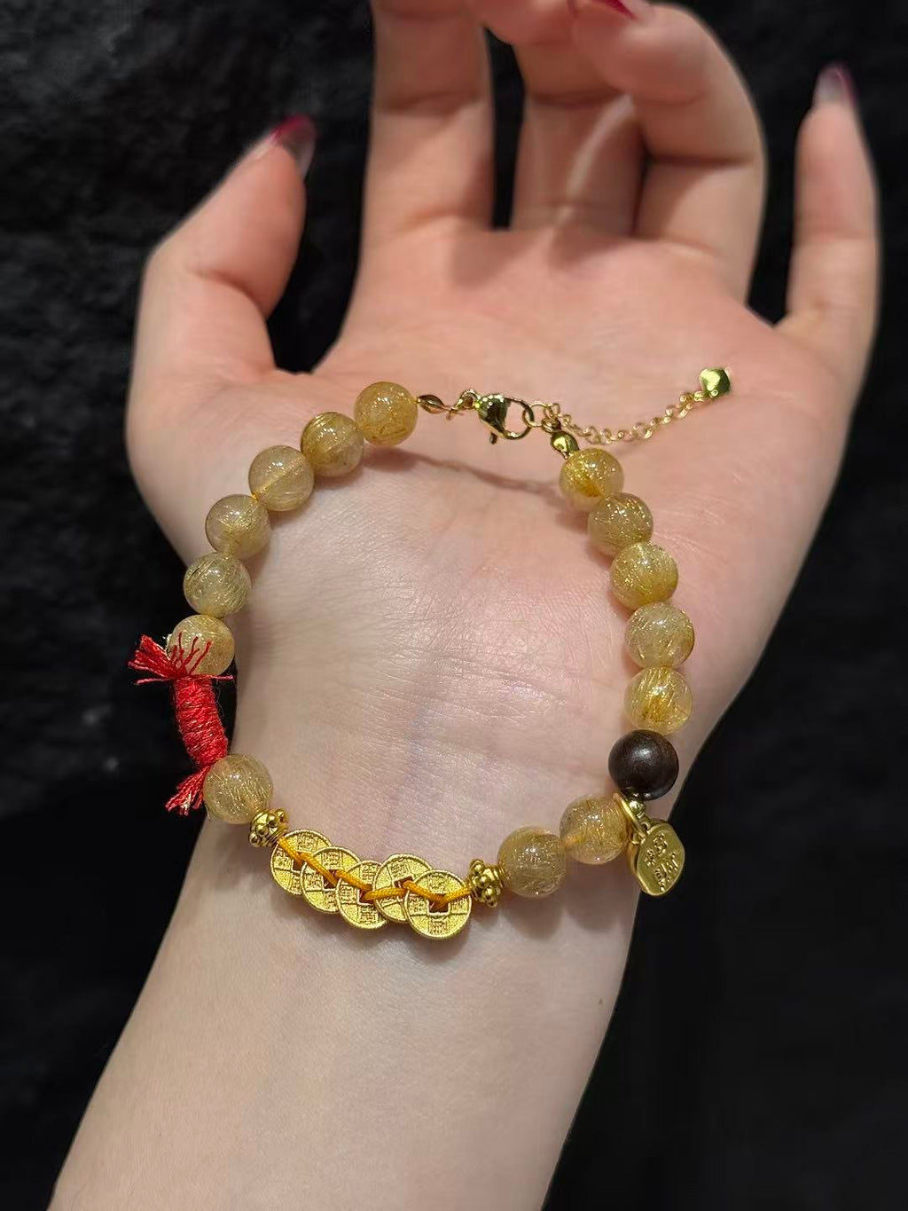 Golden Prosperity Knot Bracelet 02234