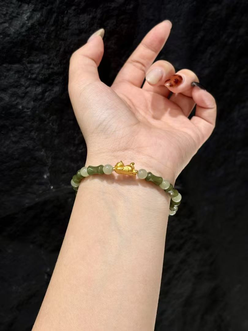 Bamboo Jade Tranquility Bracelet 02200