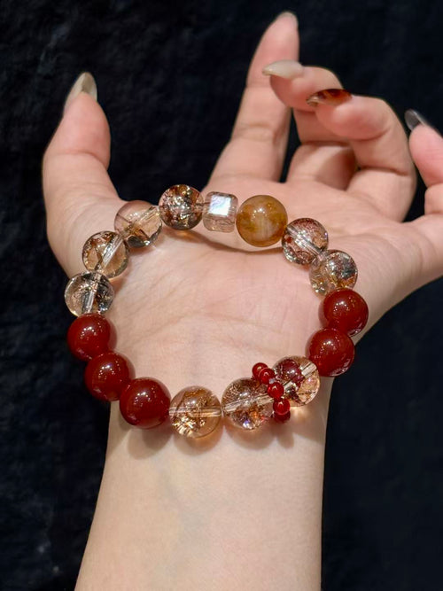 Aurora Garnet Radiance Bracelet 02239